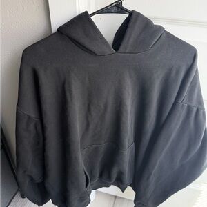 SKIMS Black Oversized Hoodie